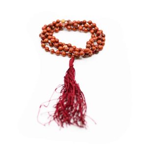 Edelsteine Mala Roter Jaspis - 108 Perlen