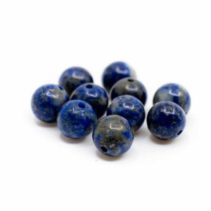 Edelstein Lose Perlen Lapislazuli - 10 Stück (6 mm)