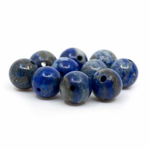 Edelstein Lose Perlen Lapislazuli - 10 Stück (8 mm)