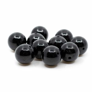 Edelstein Lose Perlen Obsidian - 10 Stück (10 mm)