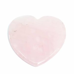 Gua Sha Schaber Rosenquarz Herz (75 mm)