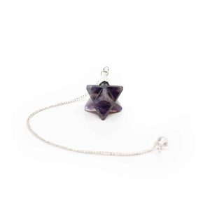 Pendel Edelstein Amethyst Merkaba