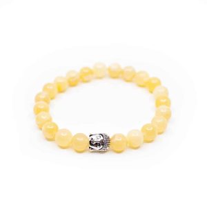 Edelstein Armband Calcit mit Buddha