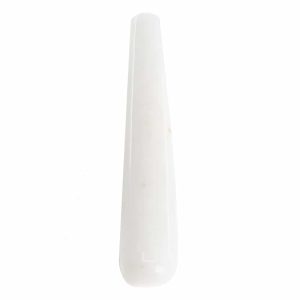 Yoni Wand Weiße Jade - 10 cm