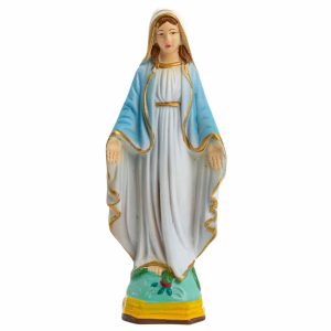 Statue der wundertätigen Heiligen Maria - handbemalt (17,5 cm)