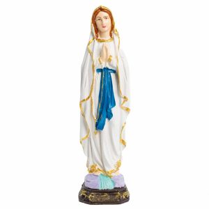 Statue der Heiligen Maria von Lourdes - Handbemalt (30 cm)