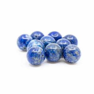 Edelstein Lose Perlen Lapislazuli - 10 Stück (12 mm)