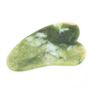 Gua Sha Schaber Jade Hart (70 mm)