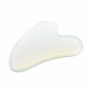 Gua Sha Schaber Opalit Herz (80 mm)