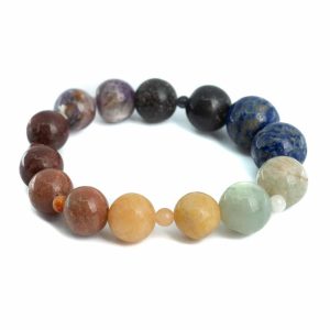 Edelstein-Armband 7 Chakra - 2 x 1 Perlen