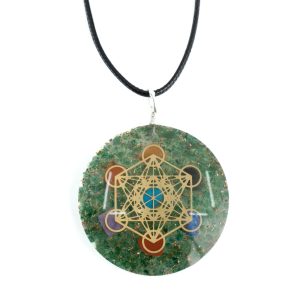 Orgonit Anhänger Metatron Chakra Jade