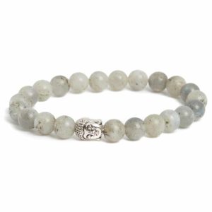 Edelstein Armband Labradorit mit Buddha