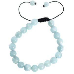 Edelstein-Armband verstellbar Aquamarin (8 mm)