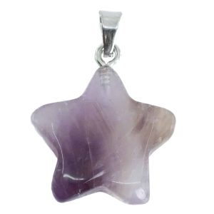 Edelstein-Anhänger Stern Amethyst (2 cm)