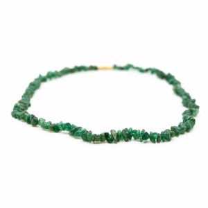 Edelstein-Splitkette Grüne Jade (45 cm)