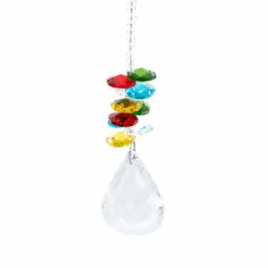 Feng Shui Regenbogen Anhänger Tropfen bunt (20 cm)