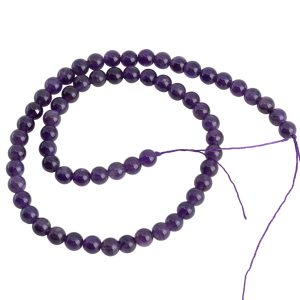 Edelsteinperlen Strang Amethyst (6 mm)