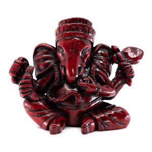 Ganesha Statue Dunkelrot (8,5 cm)