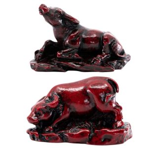 Feng Shui Chinesische Tierkreiszeichen Stier Figuren Set - Bündel