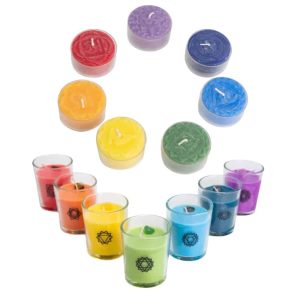 Fair Trade 7 Chakra Kerzen Set - Bündel