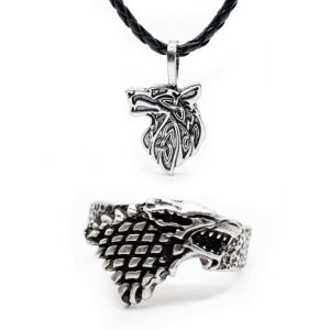 Wikinger Schmuck Set - Wolf - Bündel