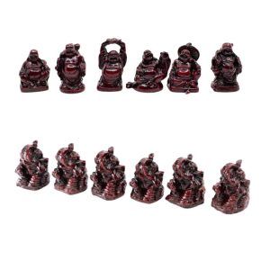 Mini Buddha und Ganesha (Rot) - Bündel